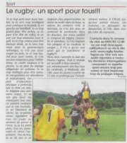 annonce rugby